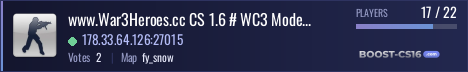 www.War3Heroes.cc CS 1.6 # WC3 Mode # 8 Races # discord.gg/Ty4Cdnp8E