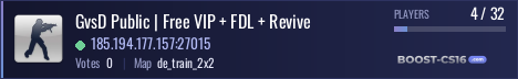 GvsD Public | Free VIP + FDL + Revive