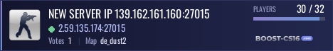 NEW SERVER IP 139.162.161.160:27015