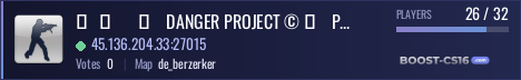 ►   ►       █    DANGER PROJECT © █    PUBLIC █