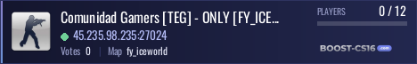 Comunidad Gamers [TEG] - ONLY [FY_ICEWORLD] By Garryshost 
