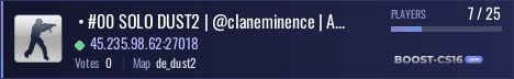  • #00 SOLO DUST2 | @claneminence | ARGENTINA | CLAN EMINENCE CS 1.6 PUBLICO AUTOMIX