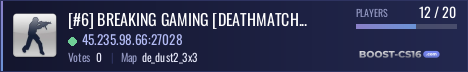 [#6] BREAKING GAMING [DEATHMATCH + FFA]