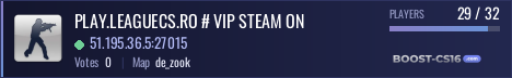 PLAY.LEAGUECS.RO # VIP STEAM ON