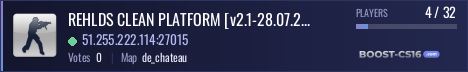 REHLDS CLEAN PLATFORM [v2.1-28.07.2026] - Hosting by QGSHOSTING.COM