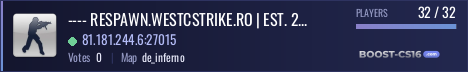 ---- RESPAWN.WESTCSTRIKE.RO | EST. 2016 | LEGENDARY CSDM