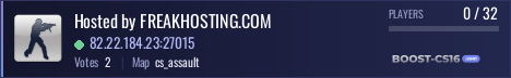 Hosted by FREAKHOSTING.COM