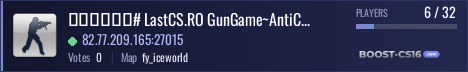 # LastCS.RO GunGame~AntiCheat~2xJump~SpawnProtect~1000FPS