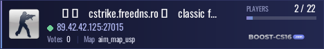      █ █    cstrike.freedns.ro █    classic for fun █ █